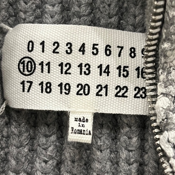 Maison Margiela - Mens (Line 10) Zipper Ribbed Sweater Jacket - Picture 2 of 7